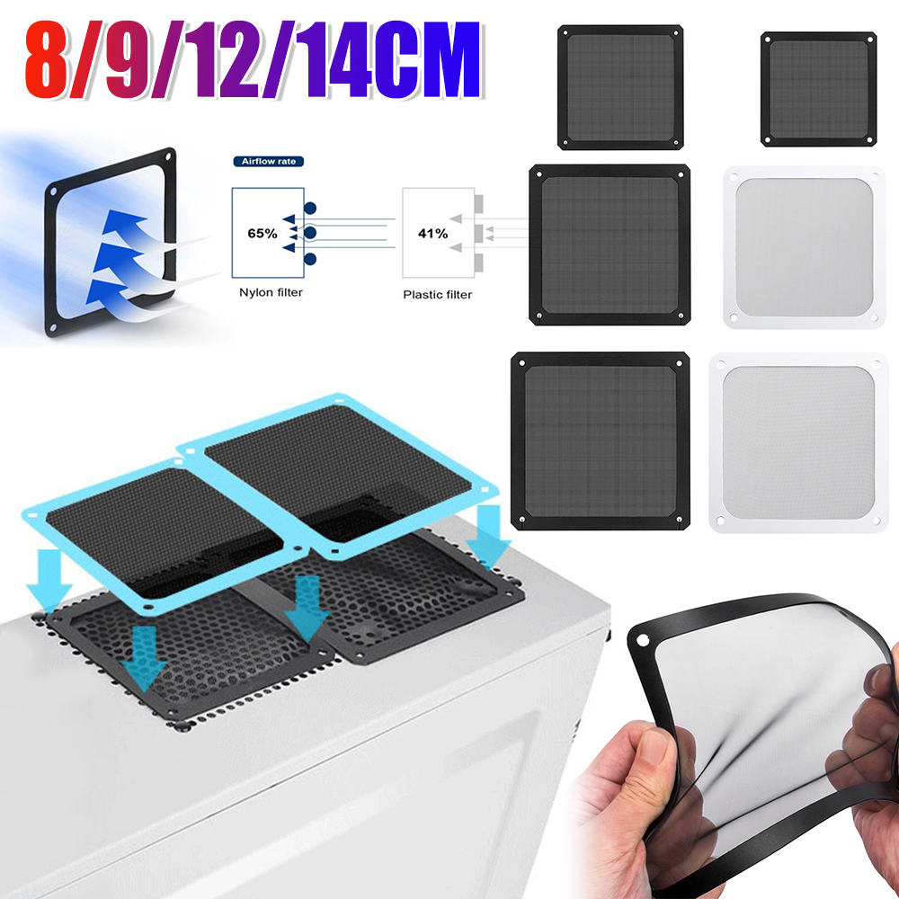 Dust Filter Pc - 1/2X 8/9/12/14 cm Magnetisch Frame Stoffilter